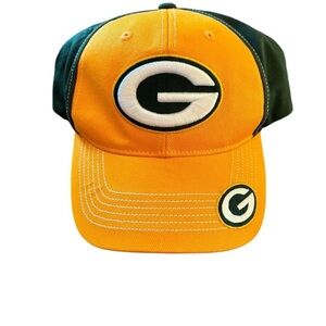 NFL Team Apparel WI Packers Adjustable Cap With Logo Canvas One  OS “G” Unisex
